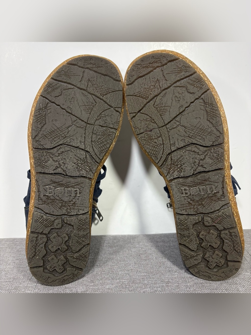 Born Tarkiln Suede Ankle Boots with Wrap Laces- woman’s 8 - Picture 11 of 13